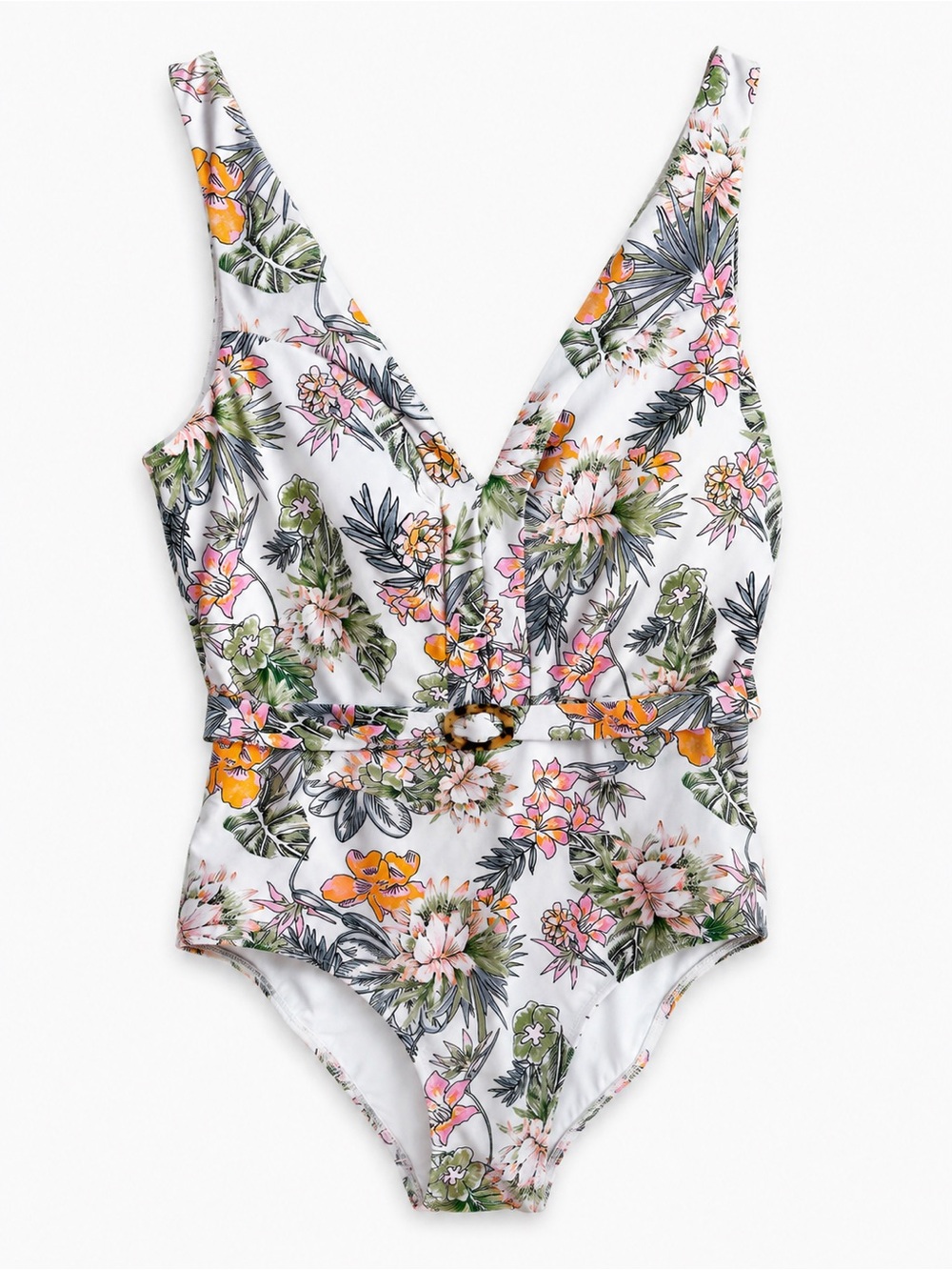 Anthropologie x Alana Gunn Tarlo One-Piece Botanical Swimsuit Size L NWT